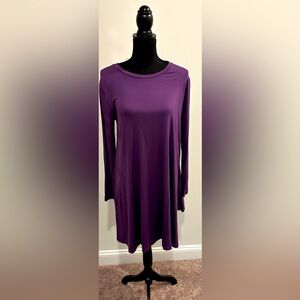 PIKO 1988 Purple 3/4 Tunic Dress with Pockets - Size Medium